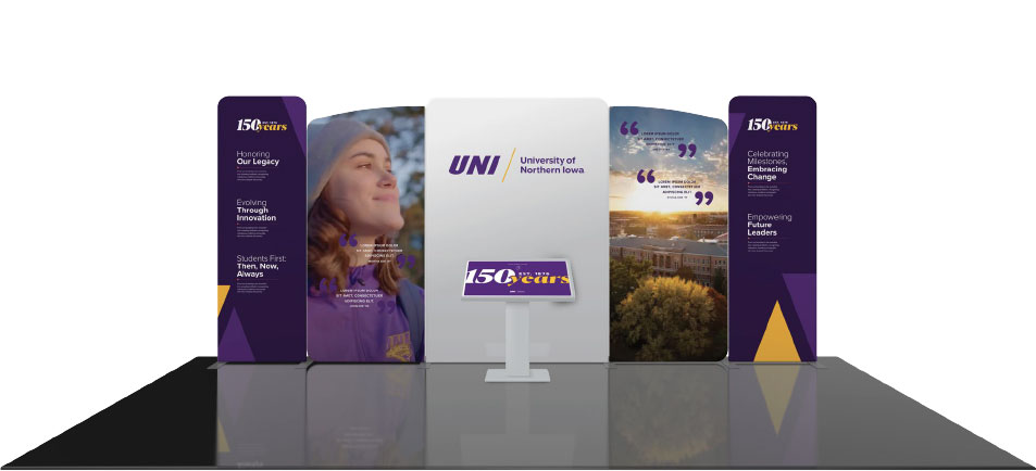 University of Northern Iowa - 150th Anniversary Kiosks